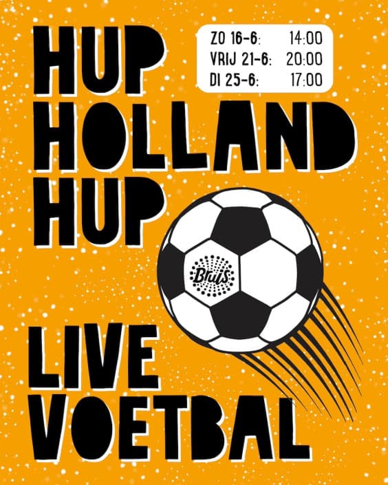 hup holland hup restaurant bruis live voetbal